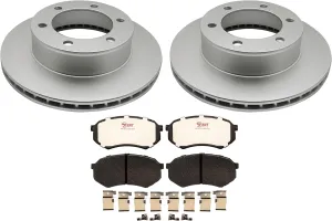 Raybestos Element3 433AH96575E3 Automotive Front Brake Pads and Rotors Kit for Select Toyota Tacoma 1998 Model Years