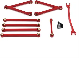 Rc Connecting Rod Tie Rod for FMS FCX24M for Camel Cup D90 D110 1/24 Metal Pull Rod Kit RC Car Tracked Vehicles Parts and Accessories Upgrades Replacement and Use