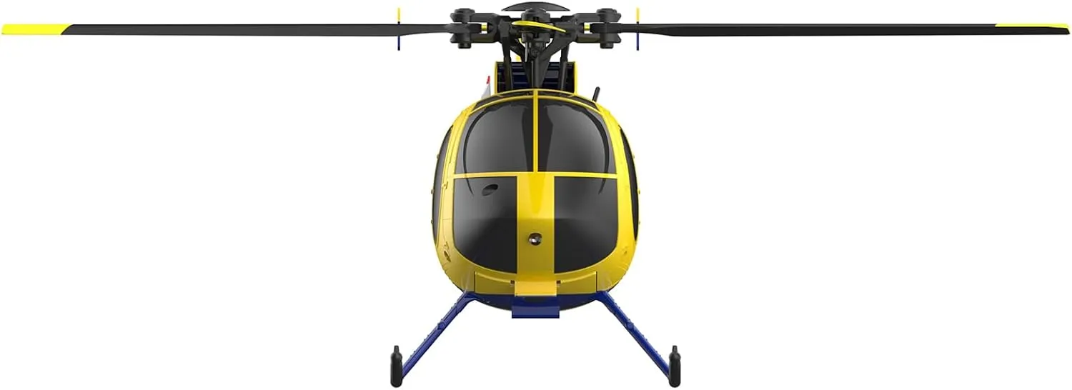 RC ERA C184 MD500 RC Helicopter for Adult, 2.4G 100 Size No Aileron Remote Control Aircraft Model, 4CH 6-Axis RC Helicopter with Altitude Hold & Optical Flow Positioning - 1 Battery