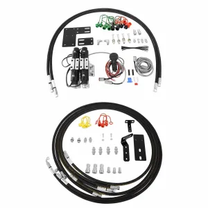 Rear Hydraulic Valve Kit with Front Third Function for Kioti CK2610, CK3510, CK4010 Series Tractors w/ 4030 Loader w/Factory Installed Rear Remote (Two Spool)