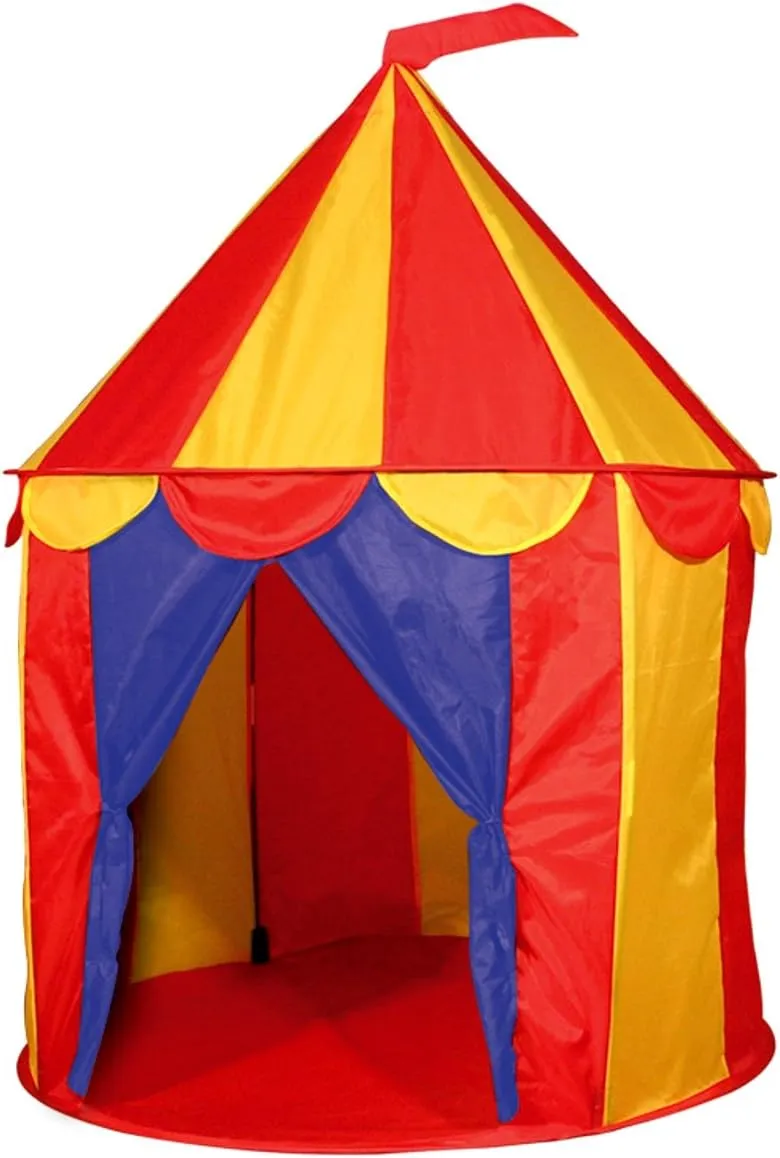 Red Floor Circus Tent Indoor Children Play House Outdoor Kids Castle by POCO DIVO