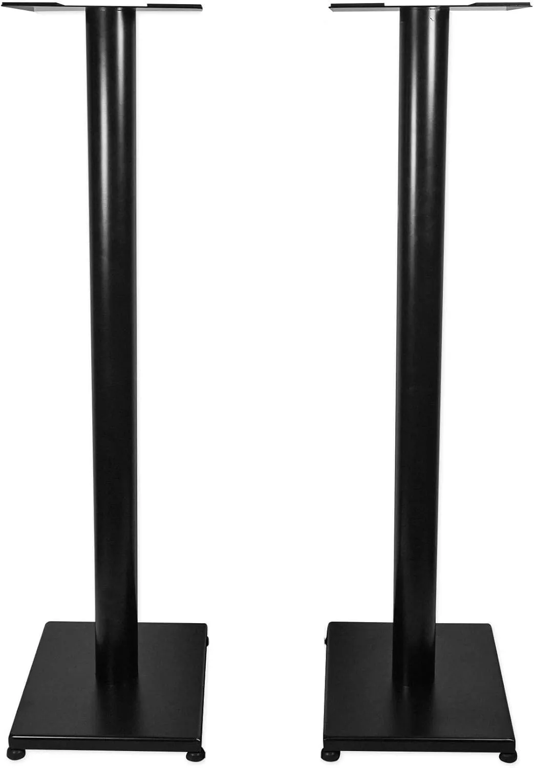Rockville Pair RS37B 37" Steel Bookshelf Speaker/Studio Monitor Stands in Black V2