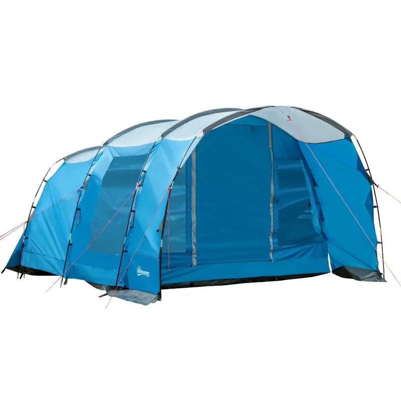Rootz 5-Man Two-Room Tent - Camping Tent - Outdoor Shelter - Waterproof 2000mm - 445cm x 275cm x 195cm