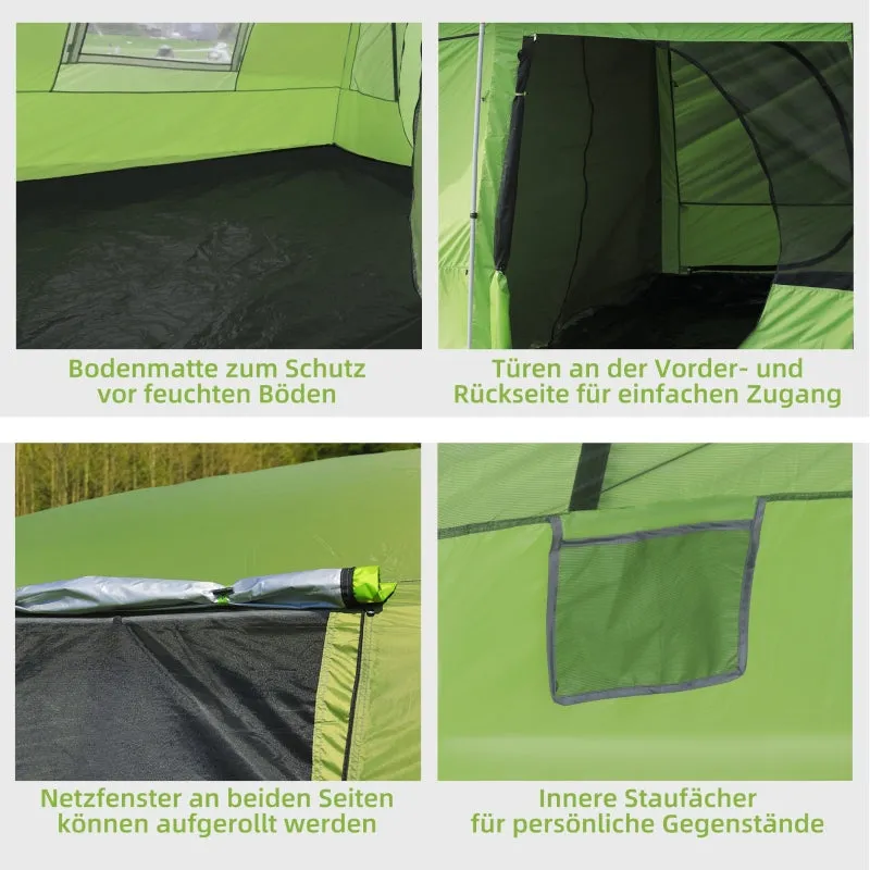 Rootz Camping Tent - Dome Tent - Family Tent - Spacious Design - Weather Resistant - Easy Setup - L405 x W305 x H225cm