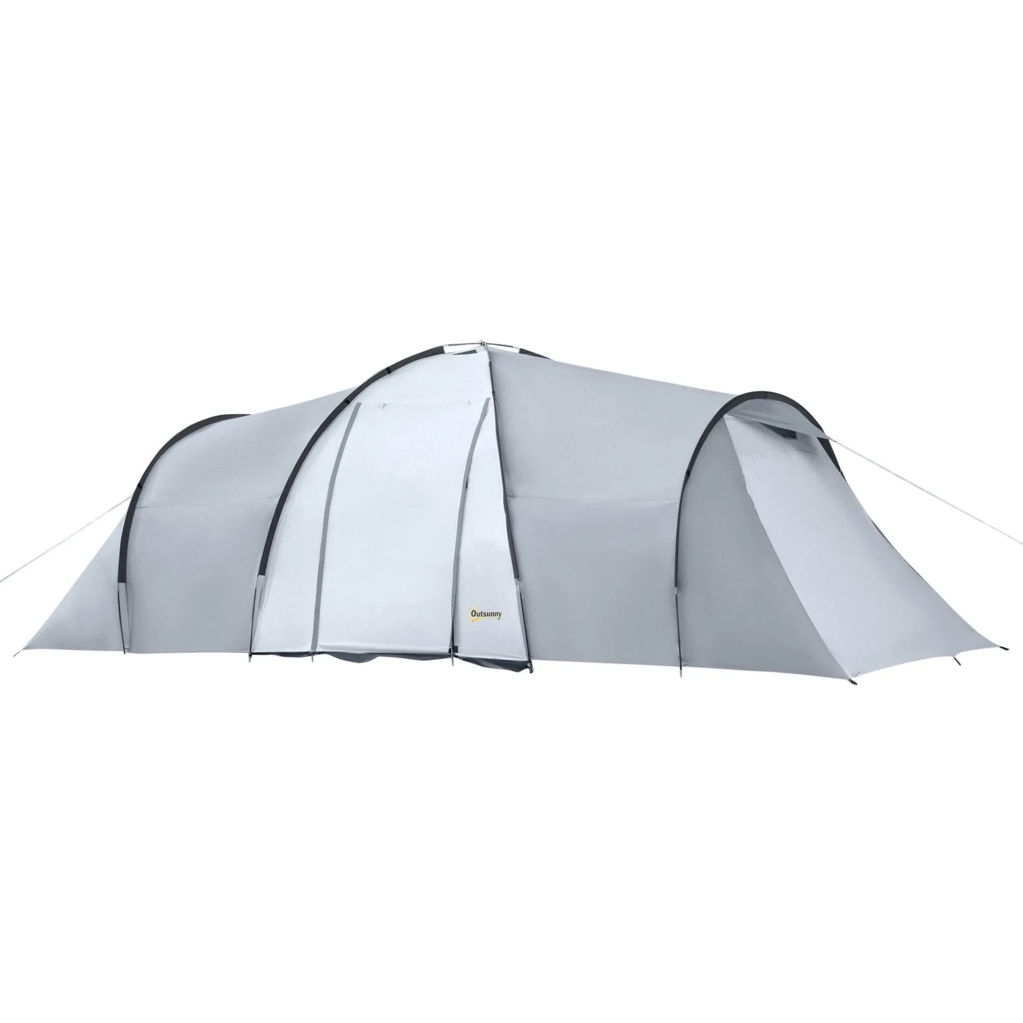 Rootz Family Camping Tent - Dome Shelter - Outdoor Canopy - UV Protection - 590cm x 245cm x 193cm