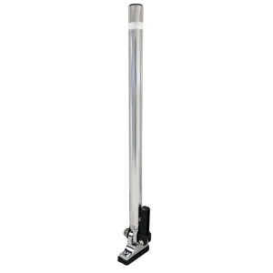 Round Adjust Light All Mount Popular product - Mount White Folding Pole Perko w/Quick [1672DP0ALU] Light 14" Wholesale pricing