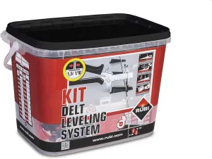 Rubi Tools Leveling System Kit 1/16" - 100 Clips, 100 Wedges and Pliers