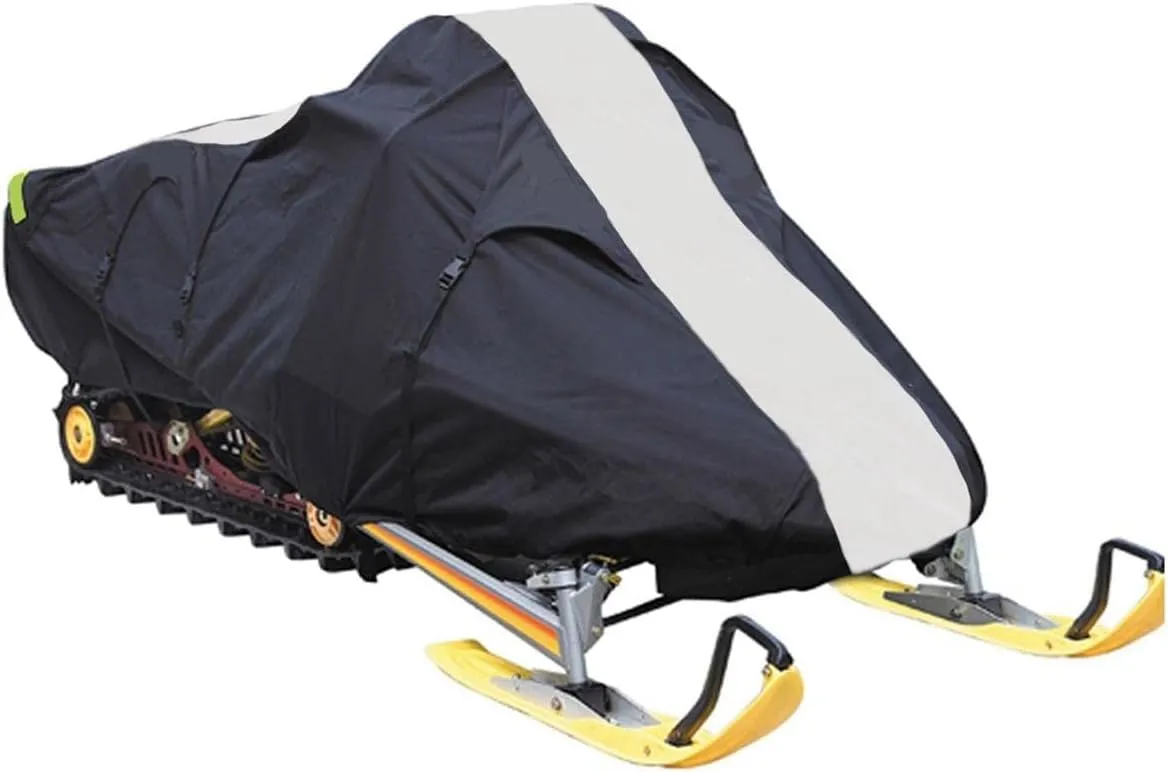 SBU 600D Snowmobile Travel and Storage Cover Compatible for 2004-2010 Model Year Polaris 600 Switchback Sleds. Slush and Mud Protection