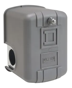 Schneider Electric Square D by Schneider Electric 9013FHG9J43 Air-Compressor Pressure Switch, 80 psi Set Off, 20 psi Fixed Differential, 1/4" NPT External,Black
