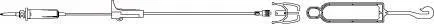 Secondary IV Administration Set BBraun Gravity Without Ports 15 Drops / mL Drip Rate Without Filter 49 Inch Tubing Solution