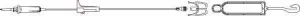 Secondary IV Administration Set BBraun Gravity Without Ports 15 Drops / mL Drip Rate Without Filter 49 Inch Tubing Solution