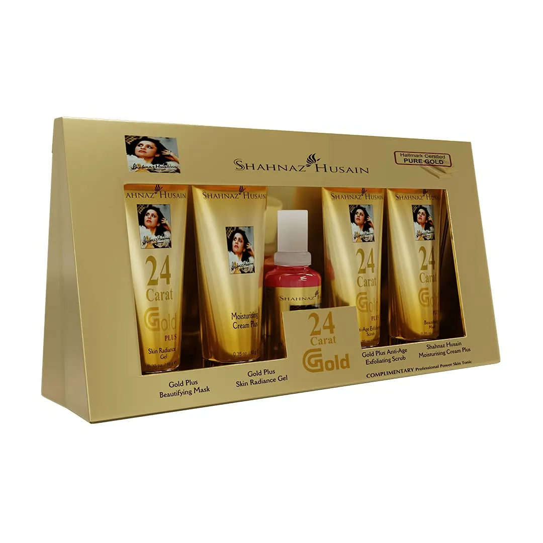 Shahnaz Husain Facial Kit | Sahnaz Husain Gold Kit | Skin Care and Skin Repair | Gold Skin Revival Kit | Facial Kit (Includes Professional Power Tonic 15 ml) 100% Original (See Hologram)