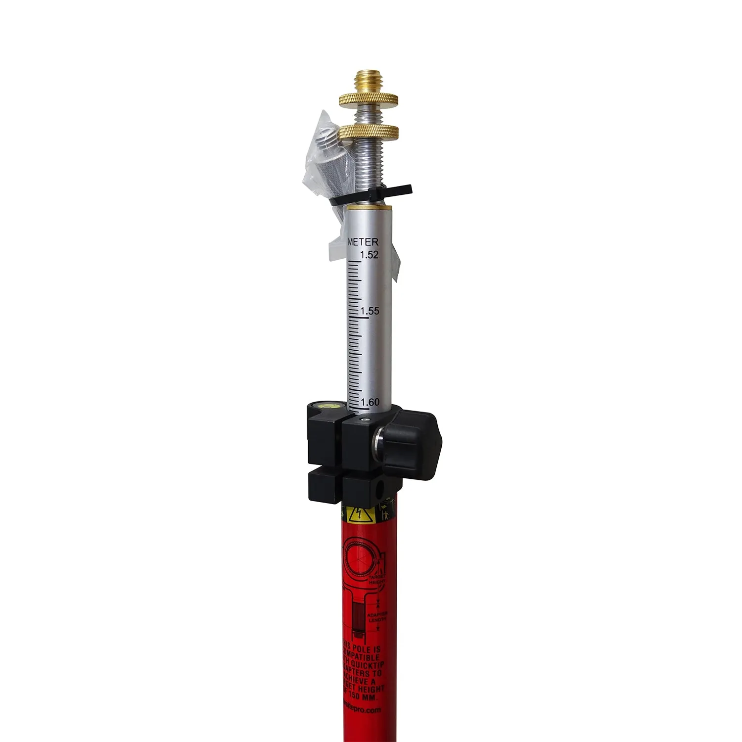 SitePro 8 ft Twist Lock Prism Pole (10ths, Metric)