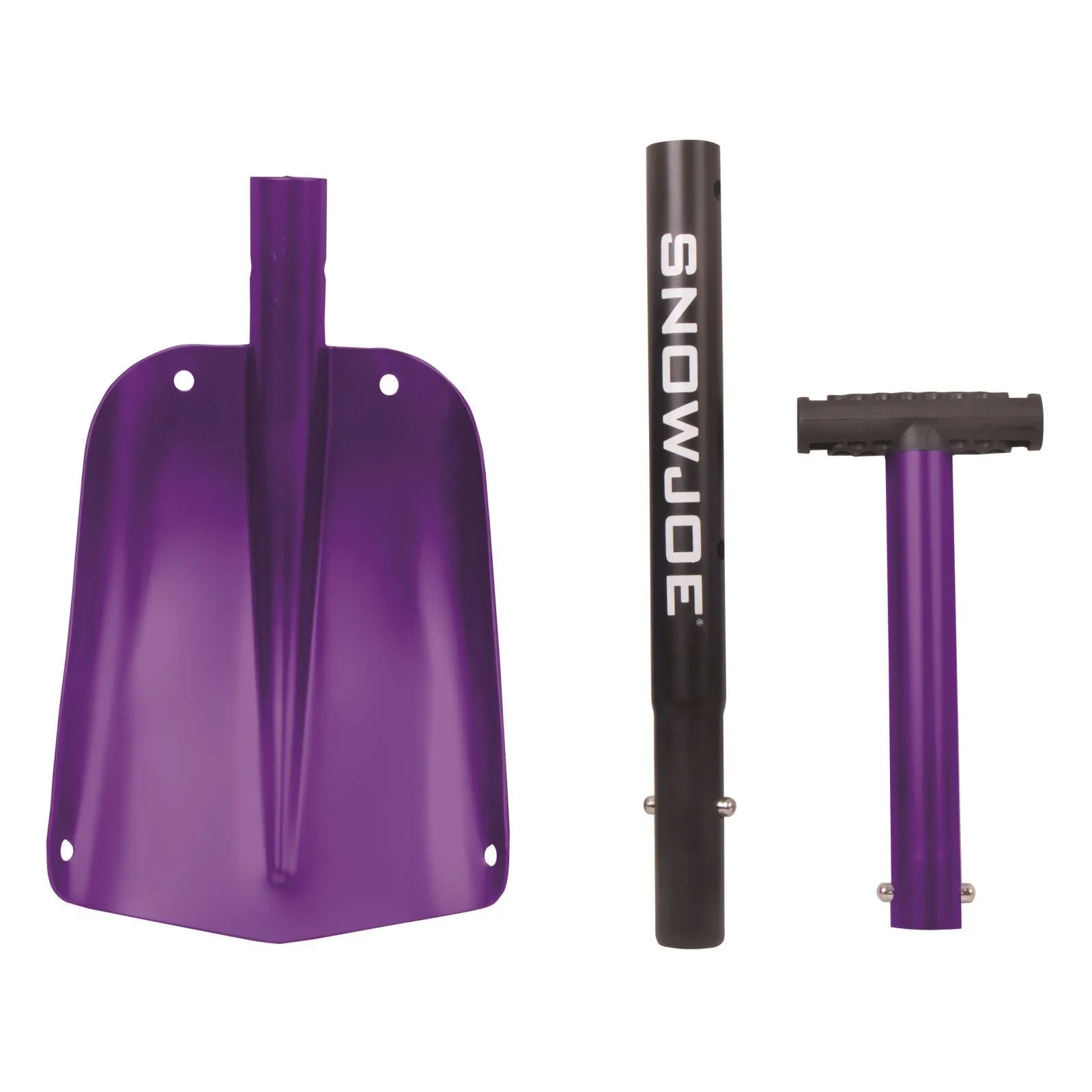 Snow Joe ATJ401M-PRP  Compact Utility Shovel | 32-Inch | Aluminum | 3-Piece Smart Lock