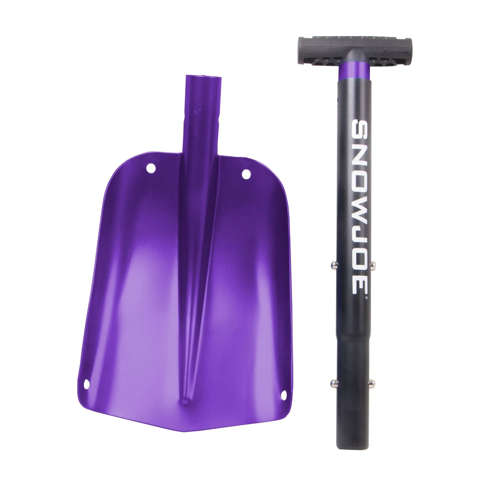 Snow Joe ATJ401M-PRP  Compact Utility Shovel | 32-Inch | Aluminum | 3-Piece Smart Lock