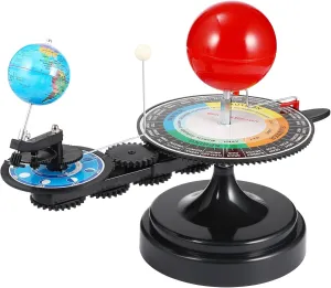 Solar System 3 Globes Model Kit Sun Earth Moon Orbital Planetarium Educational Astronomy Science Kit for Kids