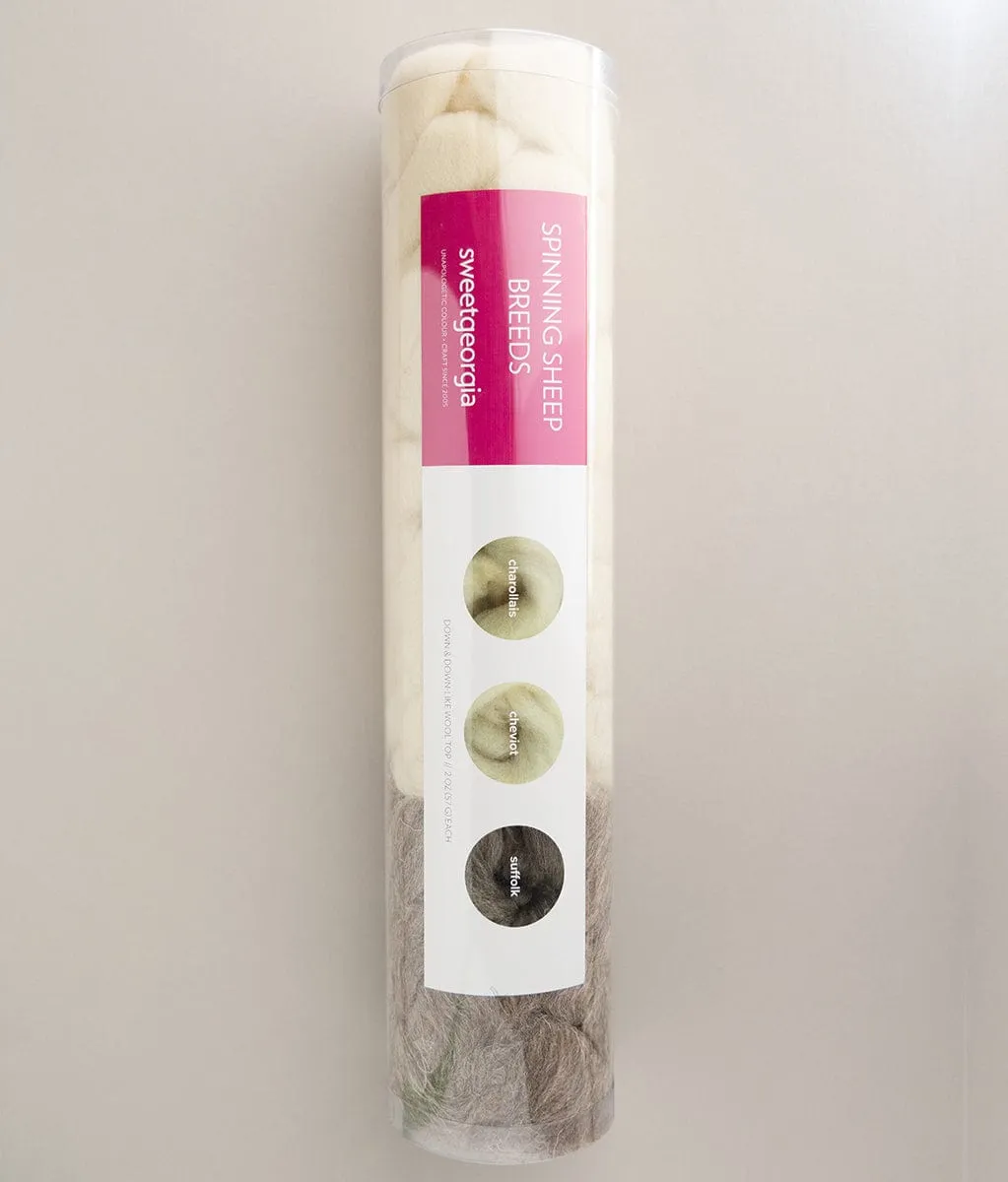 Spinning Sheep Breeds Kit / Down & Down-Like Wool
