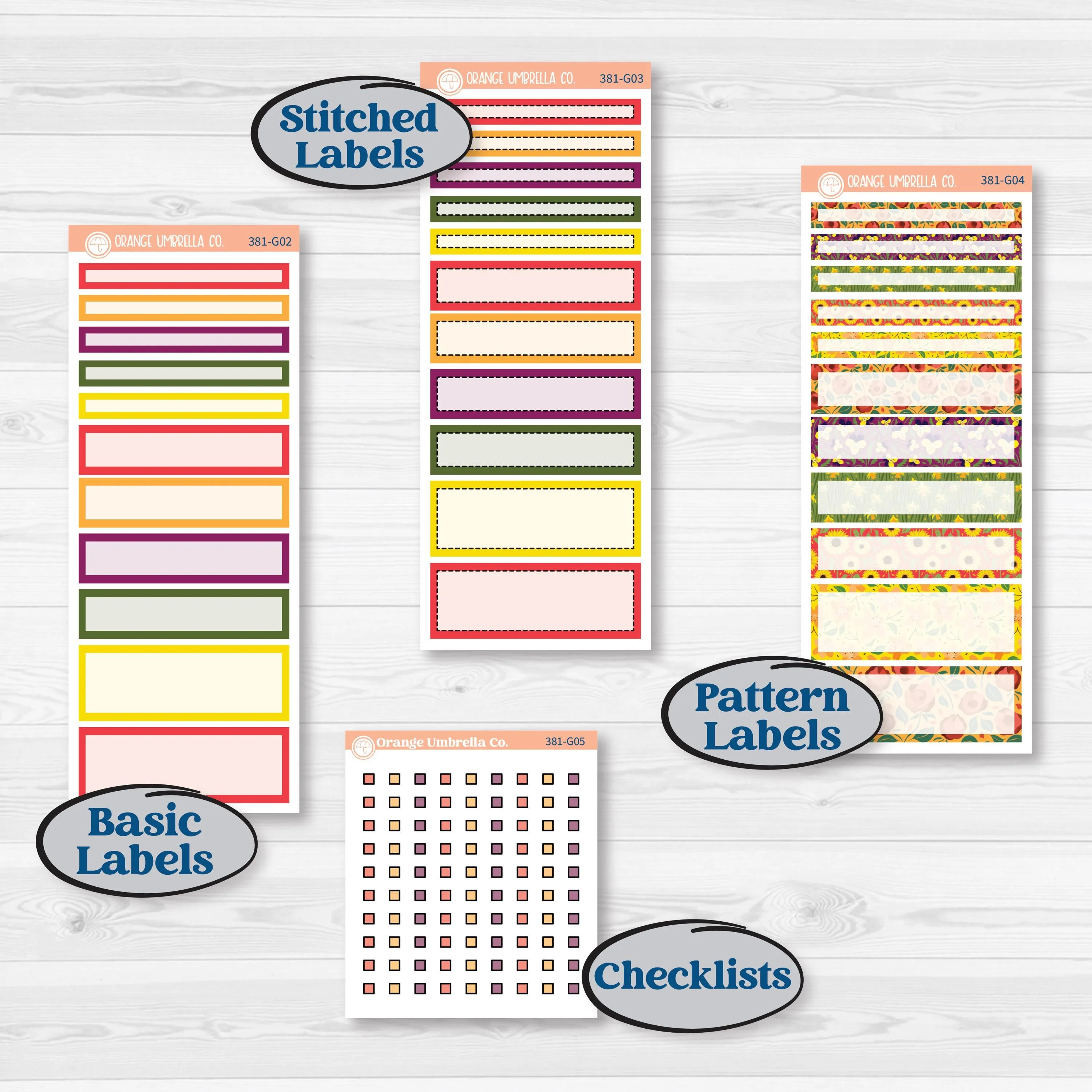 Spring or Summer Floral Kit | A5 Compact Vertical Planner Kit Stickers for Erin Condren | Flower Garden | KIT-381-G