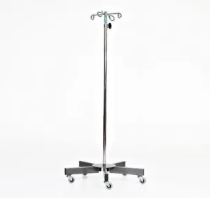 Stainless Steel 5-leg IV Pole
