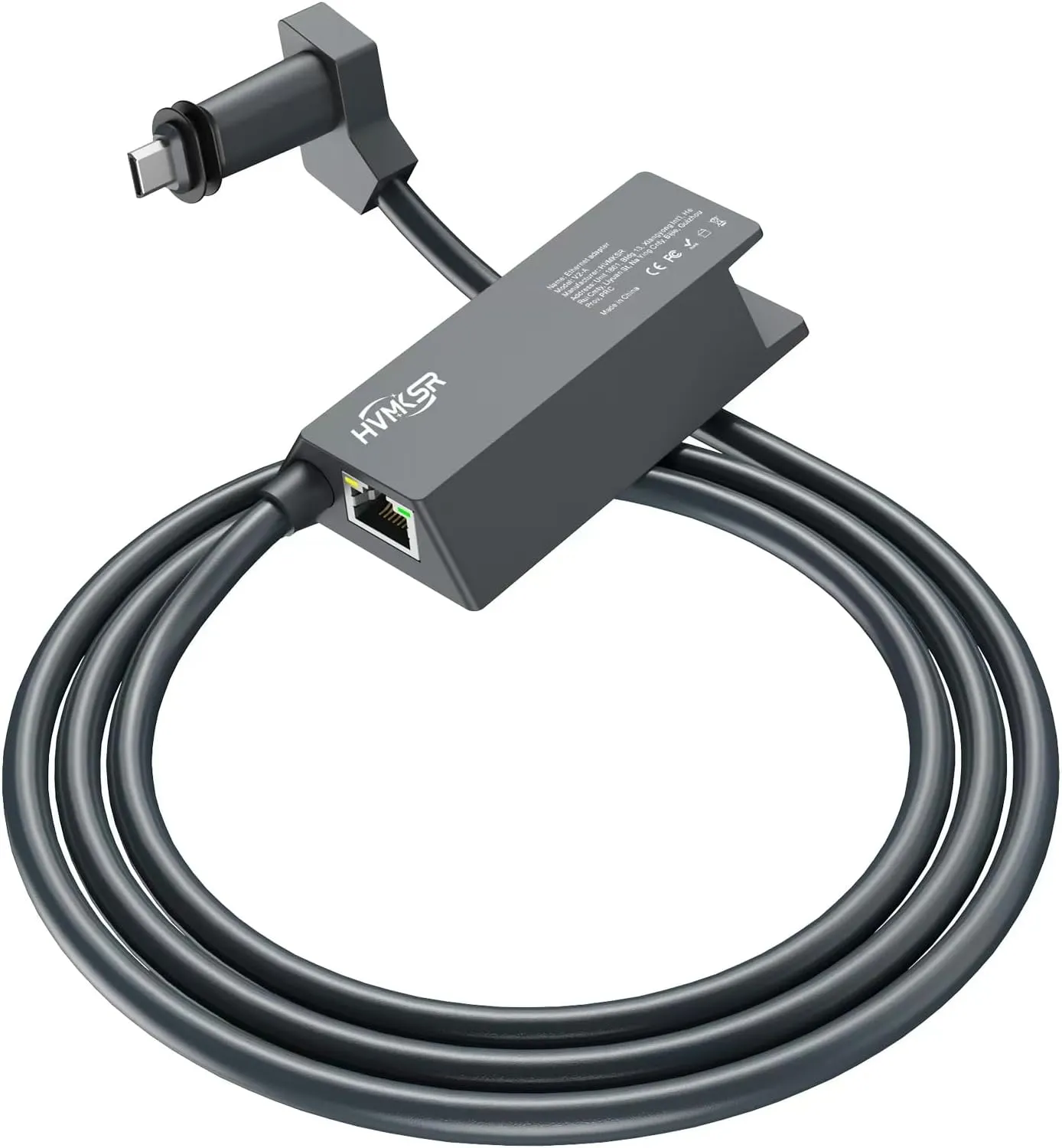 Starlink Ethernet Adapter for Standard Actuated Gen 2, RJ45 Gigabit Wired External Network Connection, Fast & Stable for V2, Black