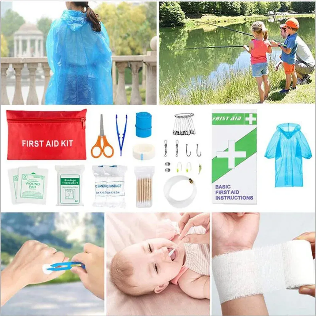 Survival first aid kit Military Full Set Outdoor Gear Emergency Kits Trauma Bag