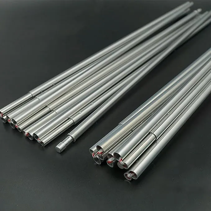 Tent Pole Replacement 11.8 ft 13 ft 14.5 ft Aluminum Tent Rod 0.3 inch Outdoor Camping Collapsible Tent Frame Repair Accessory (1 Pole, 14.5 ft)