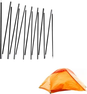 Tent Poles Replacement Black, Pre-Assembled Aluminum Tent Pole, 7001 T6 Heated Tent Rod