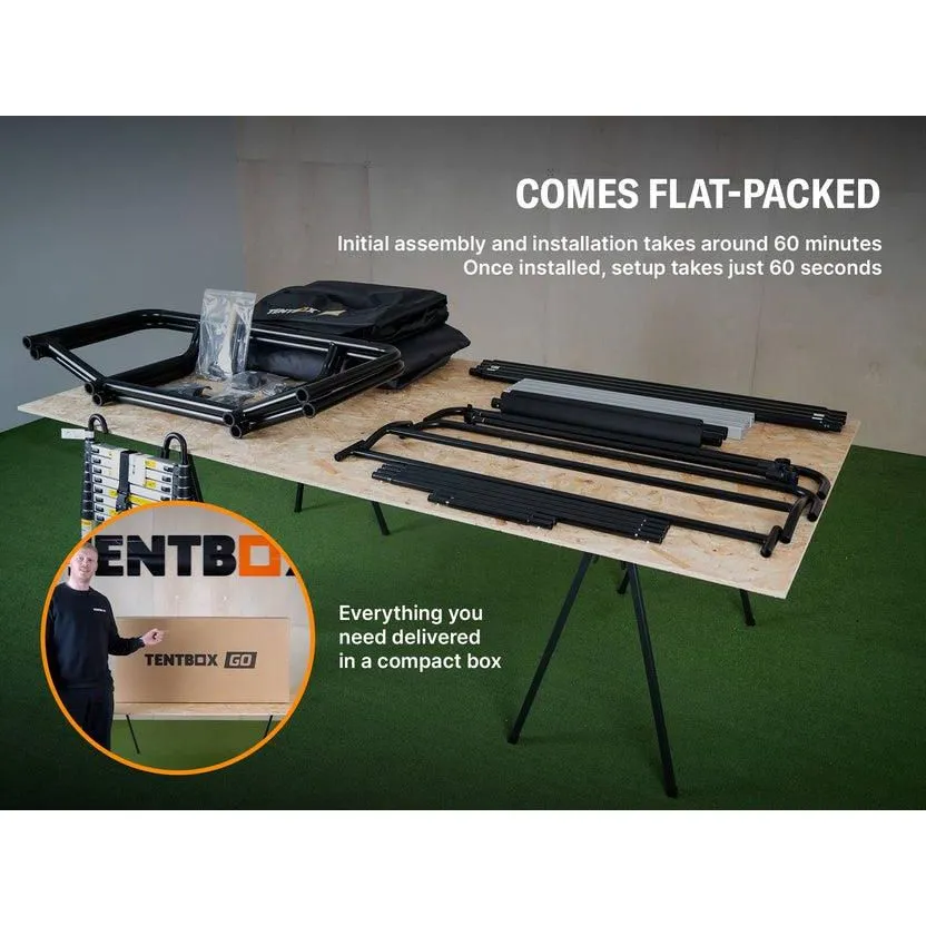 TentBox GO 2 Persone Lightweight Roof Tent 4 Season