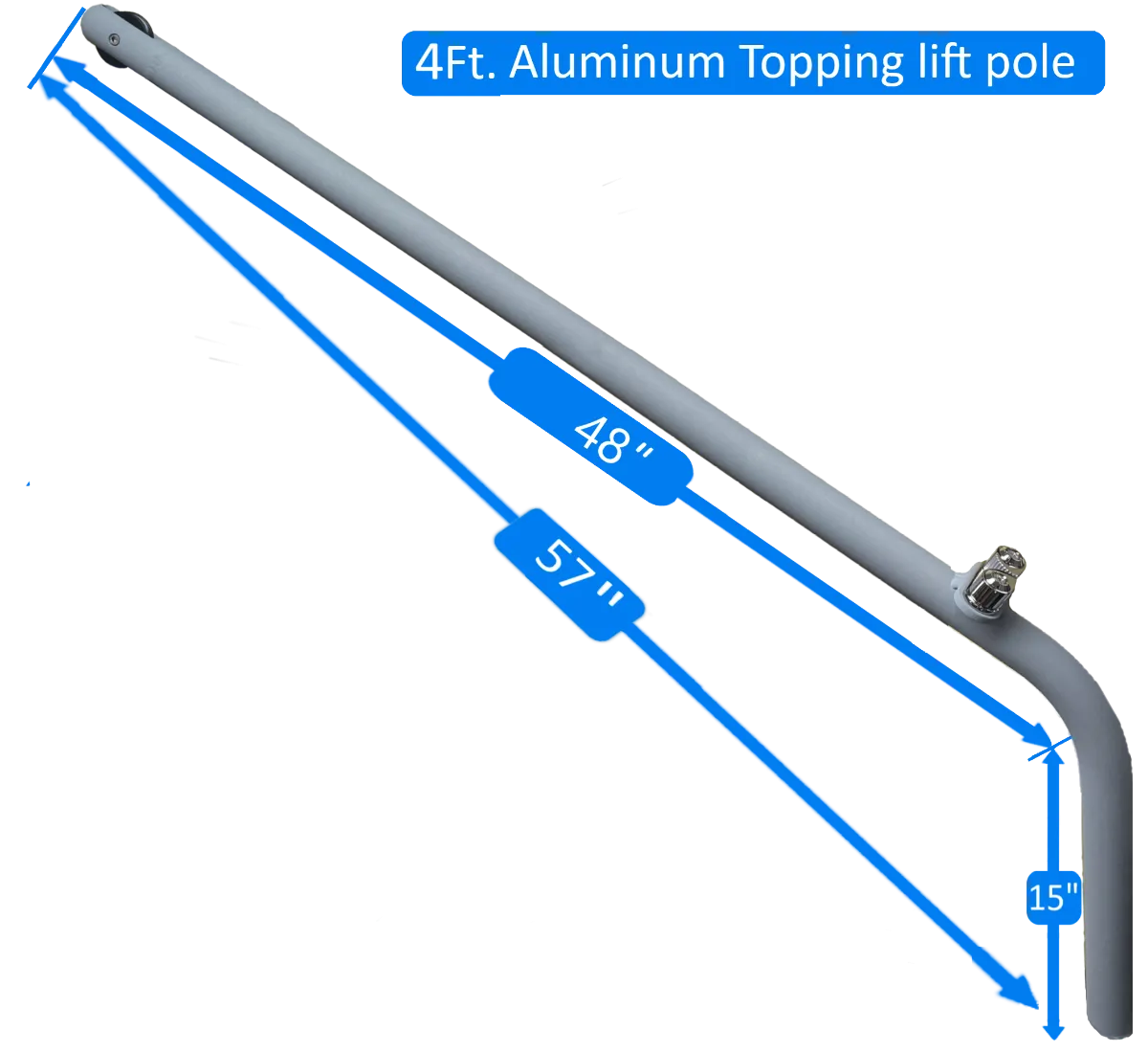 Topping Lift Pole- Aluminum Powder coated