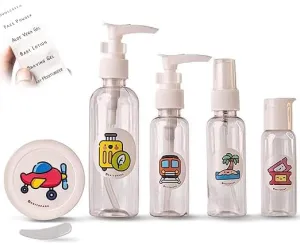 Travel Bottle Kit for Toiletries | Leak Proof & Refillable | Small Empty Bottles, Jars & Sprays for Shampoo, Bathroom & Makeup |