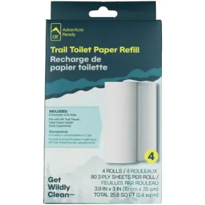 Trowel Toilet Kittrail Toilet Paper Refill 4pk