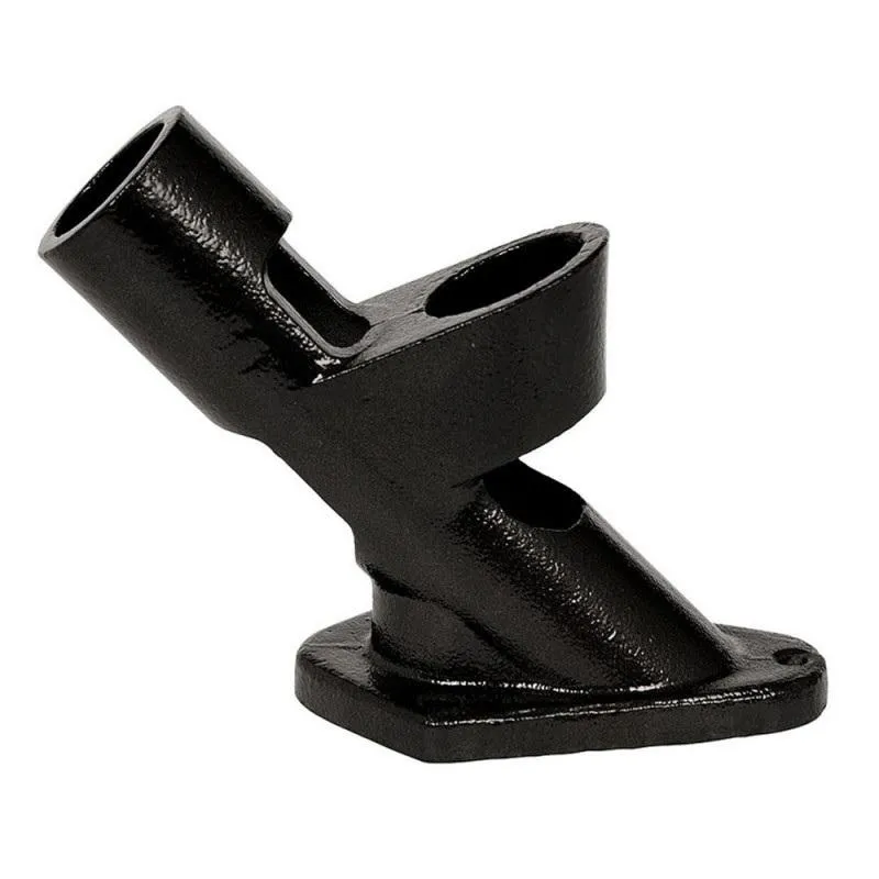 Two-Position Black Cast Iron Bracket for Flags