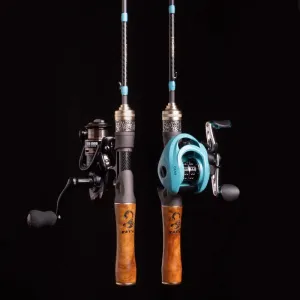 Ultra-Light Fishing Rod Carbon Fiber Spinning/Casting Lure Pole Bait WT 1.5-9g Line WT 3-6LB Wood Handle Fast Trout Fishing Rods