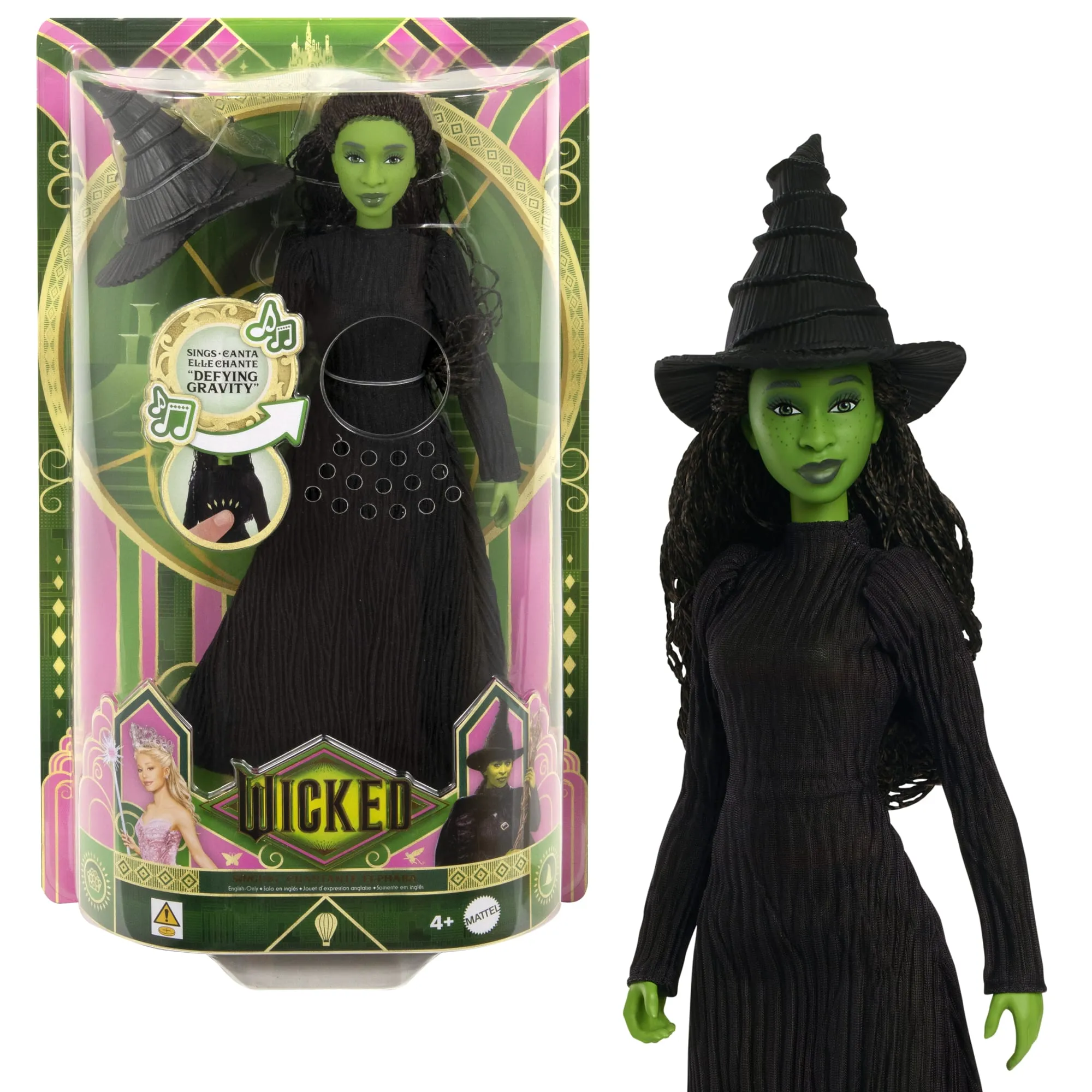 Universal Pictures' Wicked Singing Elphaba Fashion Doll, Posable With Removable Movie Fashions & Accessories - Coming Soon