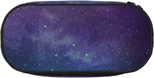 Universe with Stars Galaxy Interstellar Print Simple rectangle Pen bag Storage case for Office supplies,cosmetics,toiletries