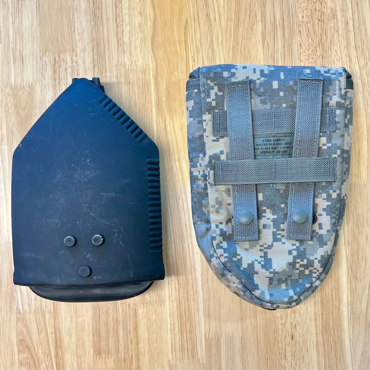 US Military Entrenching Shovel Collapsible D Handle W/New ACU Cover