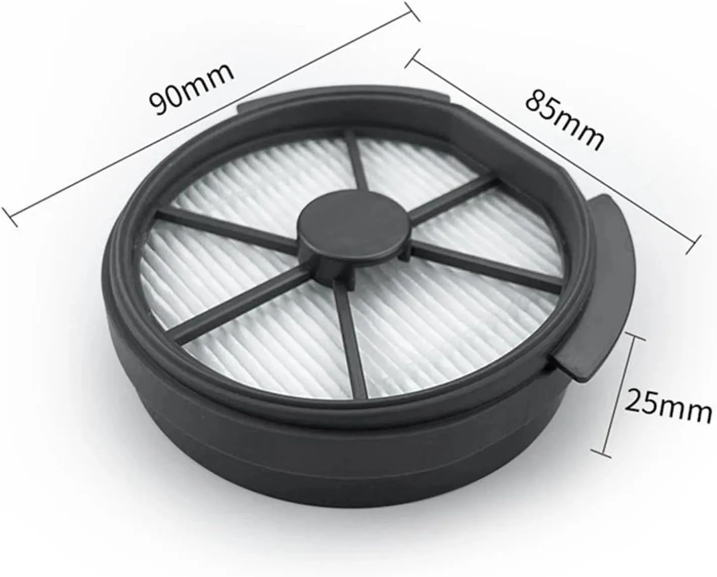 Vacuum Cleaner Appliance Front and Rear HEPA Filter Kit, Compatible for Puppyoo T12 / T12 Plus / T12 Pro / T12 Mate(1 Front and 1 Rear)