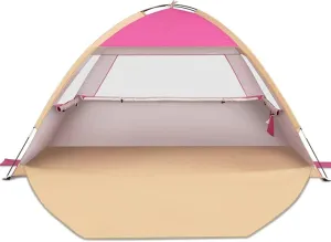 Venustas Beach Tent Sun Shelter for 3/4-5/6-7/8-10 Person, UPF 50  UV Protection Beach Canopy, Lightweight and Easy Setup Cabana, Portable Beach Shade Tent