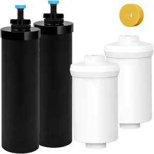 Water Filter System Replacement for Berkey®,Cobectal Black Filters & Fluoride Filters Compatible with Gravity Water Filter System