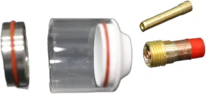 Welding Accessories Cup Gas Lens Kit 20# TIG Welding Glass Cups for All WP17/18/26 Argon Torch Blow Torch