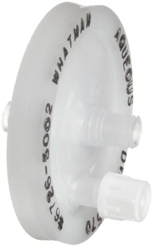 Whatman 6726-5002A Aqueous IFD, 50mm Dia, 0.2 micrometer Pore Size, Nylon, Non O-Ring Style, Accepts 1/8" Tubing Only, 10/pk (PN:6726-5002A)
