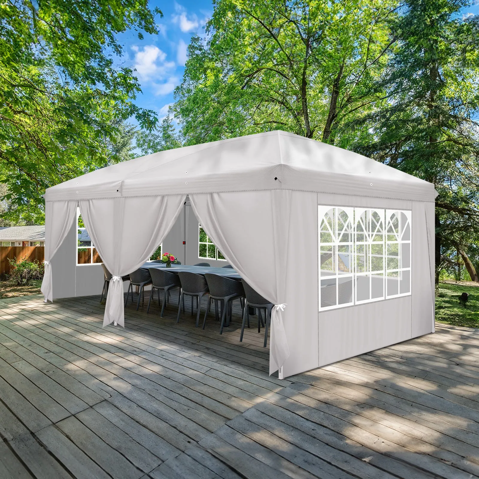White 6 3 Pergola X Advertising 6M Worldwide availability Home Don't wait Sides, Folding Shed Parking Tent