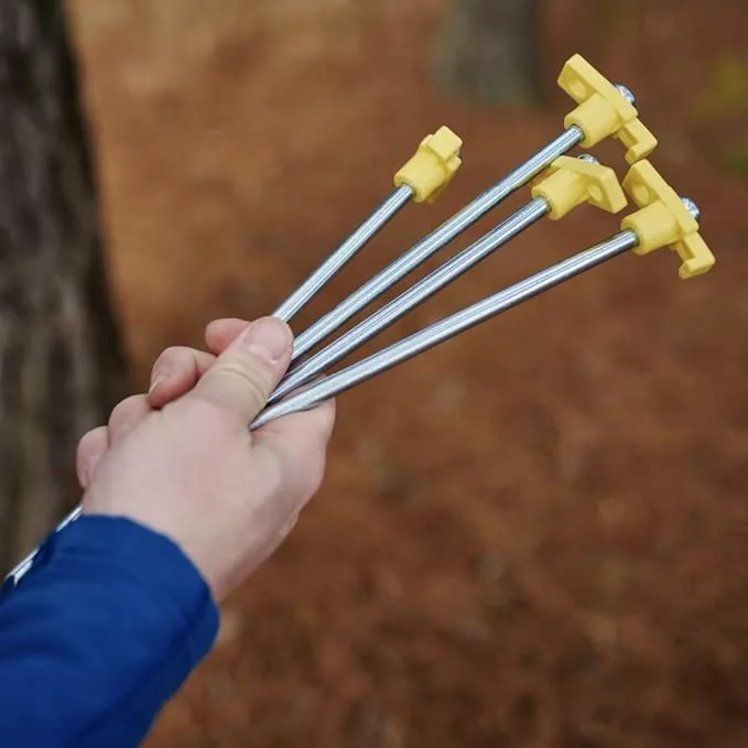 Wise Owl Outfitters Tent Stakes - Heavy Duty Camping Stakes for Outdoor Tent & Tarp - Essential Camping Accessories, Available in 12pk or 16pk