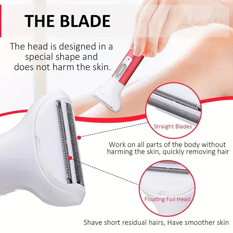 Women's 5-in-1 Electric Shaver Kit USB Rechargeable