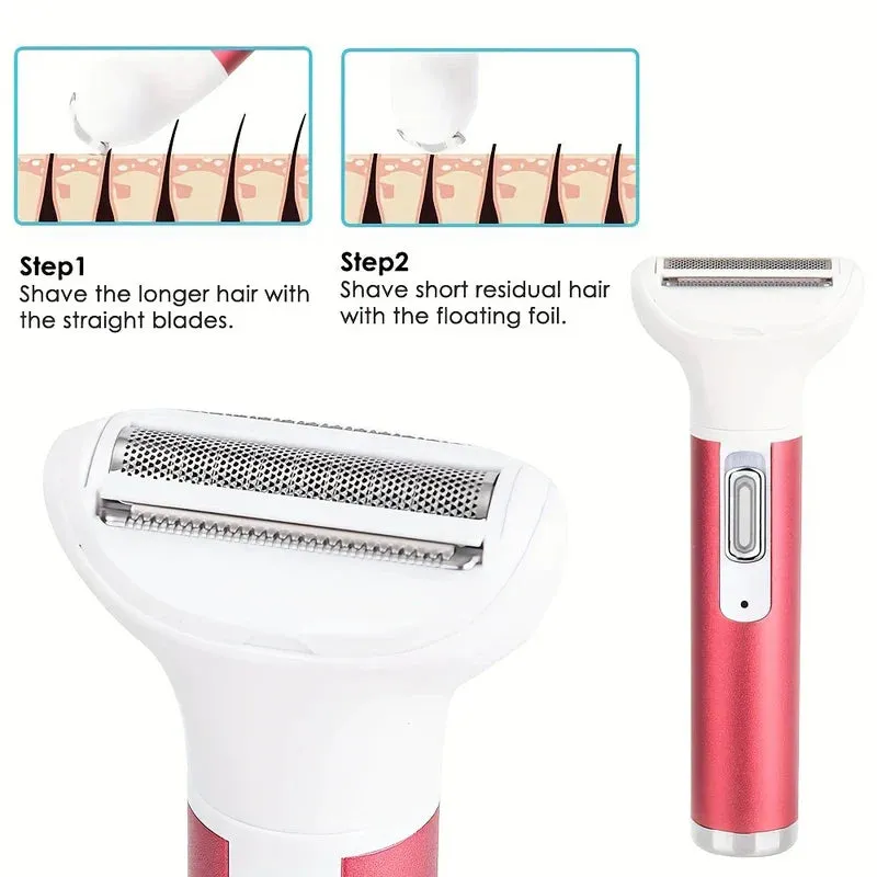 Women's 5-in-1 Electric Shaver Kit USB Rechargeable