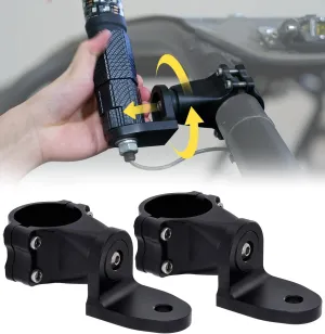 Xprite Heavy-Duty Flag Pole Holder, Whip Light Mount, CNC 6061 Aluminium Alloy, 360° Quick Adjustable Light Mounting Bracket, Compatible with Polaris Rzr XP Can-Am x3, 1.75" to 2" Cage ATV Accessories