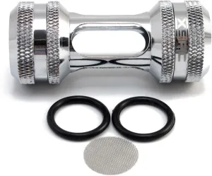 XSPC G1/4" Inline Filter, Chrome