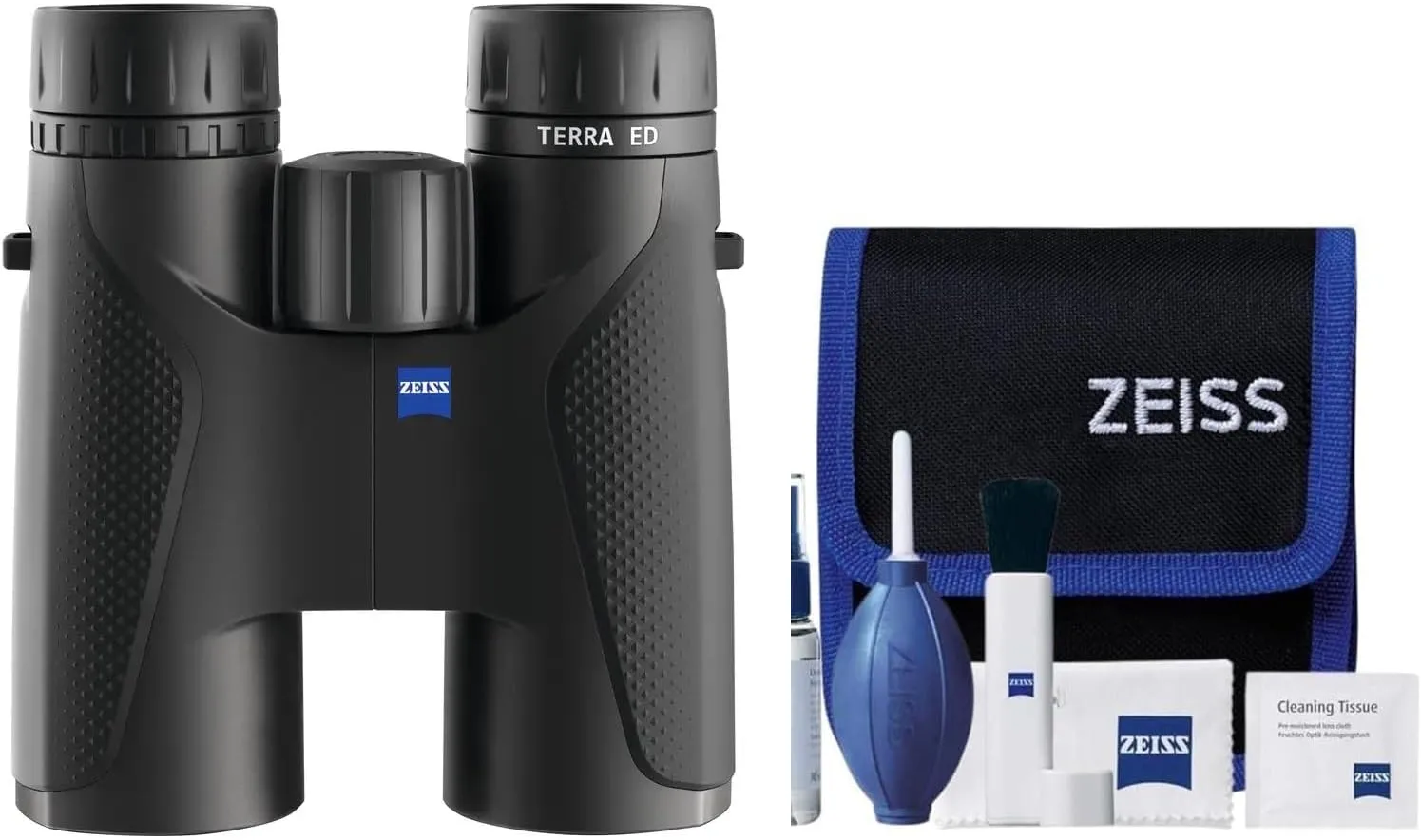 Zeiss 10x42 Terra ED Binoculars & Cleaning Kit Combo (Black)