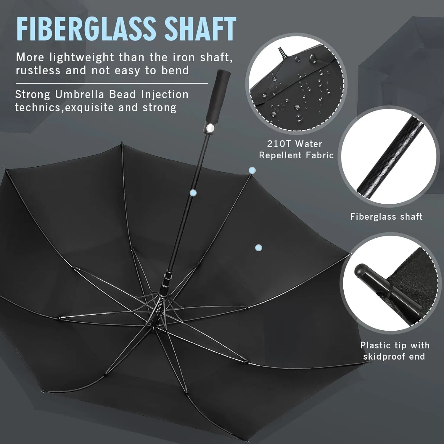ZOMAKE Large Golf Umbrella for Rain Heavy Duty,Big Golf umbrellas Windproof,51/54/62/68 Inch Extra Large Oversized Umbrella